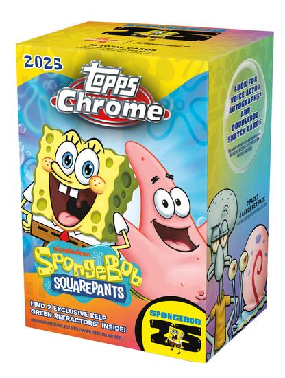 Image for SpongeBob Chrome 25th Anniversary 7-Pack Blaster Box (Topps 2025)