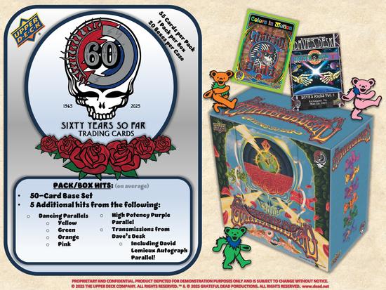 Image for Grateful Dead 60 Years So Far Retail Box (Upper Deck 2025)