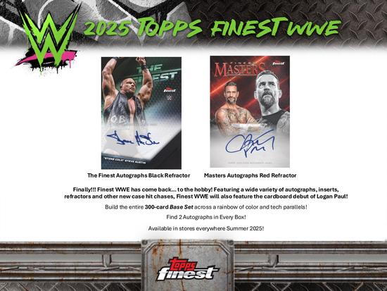 Image for 2025 Topps Finest WWE Hobby Box