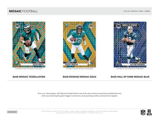 Image for 2025 Panini Mosaic Football Hobby Box