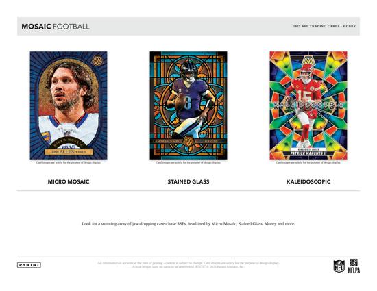 Image for 2025 Panini Mosaic Football Hobby Box