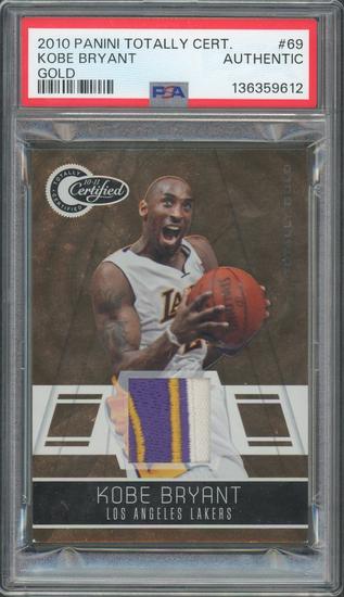 Image for 2011 Panini Totally Certified Kobe Bryant Totally Gold Patch #2/3