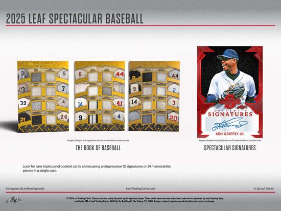 Image for 2025 Leaf Spectacular Baseball Hobby 3-Box Case