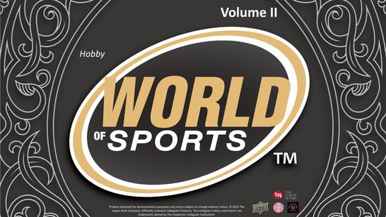 Image for 2025 Upper Deck World of Sports Volume 2 Multisport Hobby 12-Box Case