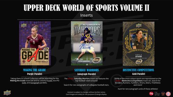 Image for 2025 Upper Deck World of Sports Volume 2 Multisport Hobby 12-Box Case