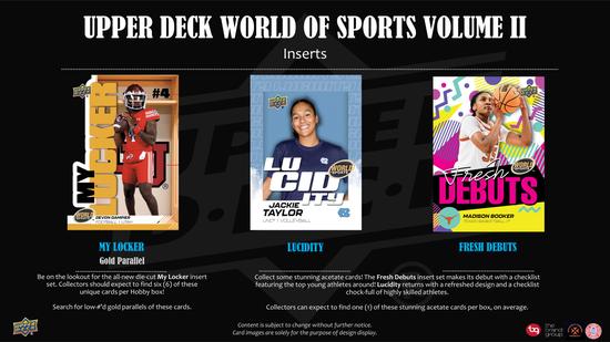 Image for 2025 Upper Deck World of Sports Volume 2 Multisport Hobby 12-Box Case