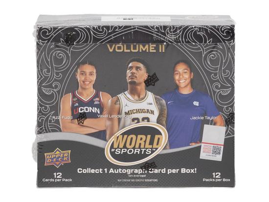 Image for 2025 Upper Deck World of Sports Volume 2 Multisport Hobby 12-Box Case
