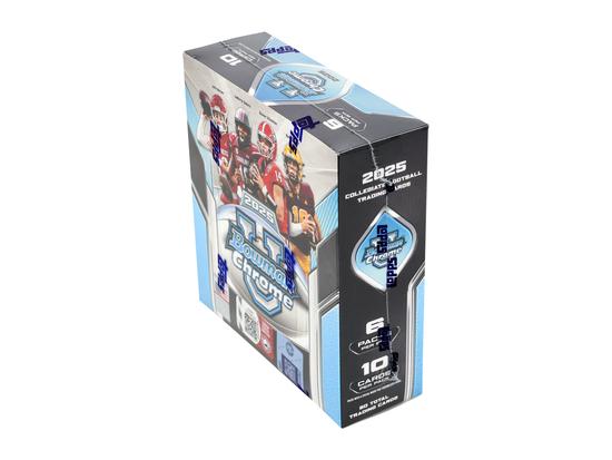 Image for 2025 Bowman University Chrome Football Mega 20-Box Case