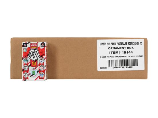 Image for 2025 Panini Mosaic Football Ornament 40-Box Case