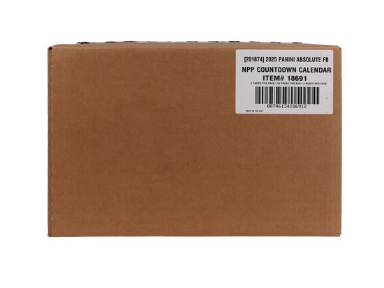 Image for 2025 Panini Absolute Football Countdown Calendar 8-Box Case