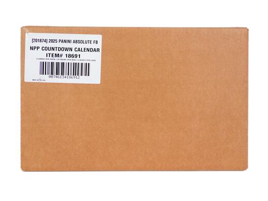 Image for 2025 Panini Absolute Football Countdown Calendar 8-Box Case