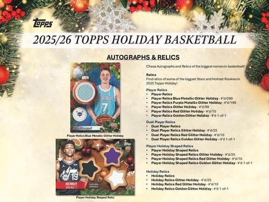 Image for 2025/26 Topps Basketball Mega Holiday 20-Box Case