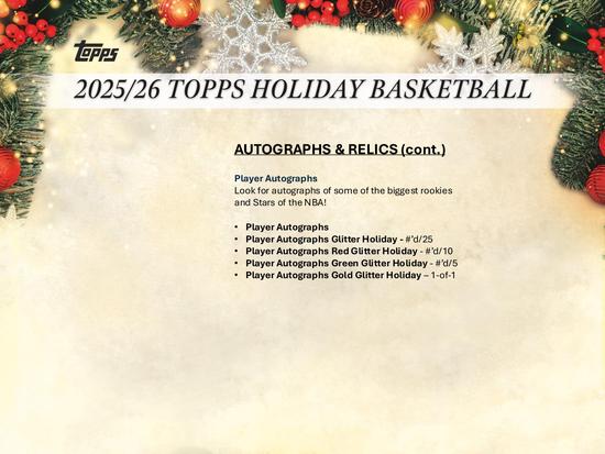 Image for 2025/26 Topps Basketball Mega Holiday 20-Box Case