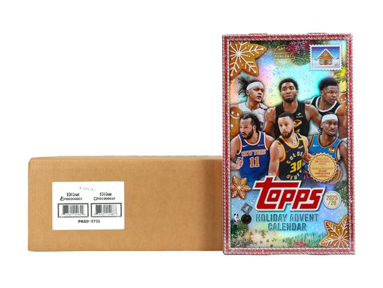 Image for 2025/26 Topps Holiday Basketball Countdown Calendar 8-Box Case