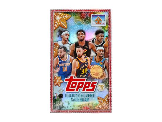 Image for 2025/26 Topps Holiday Basketball Countdown Calendar 8-Box Case