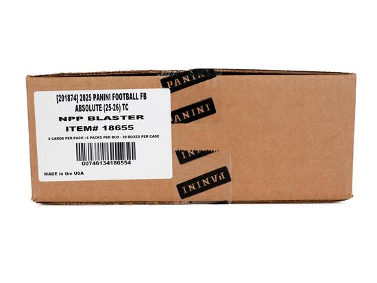 Image for 2025 Panini Absolute Football 6-Pack Blaster 20-Box Case (Green Parallels!) (Purple Box)