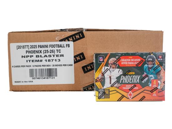 Image for 2025 Panini Phoenix Football Blaster 20-Box Case (Hyper Parallels!)