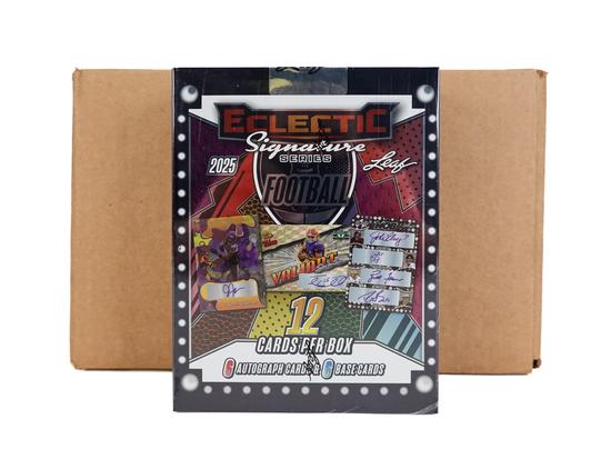 Image for 2025 Leaf Eclectic Signature Series Football Hobby 10-Box Case