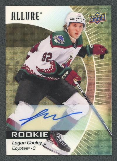 Image for 2023/24 UD Allure Logan Cooley 1/1 Rookie Golden Treasures Auto