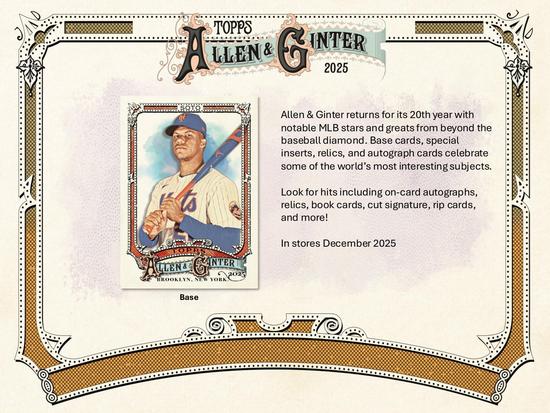 Image for 2025 Topps Allen & Ginter Baseball Blaster 40-Box Case