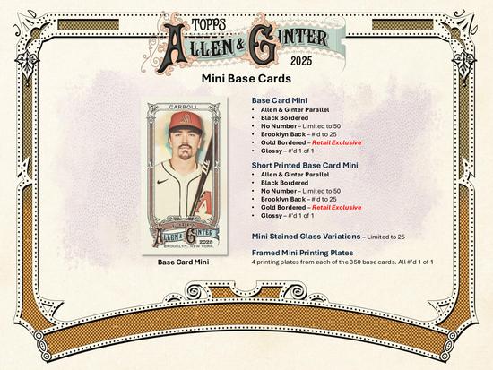 Image for 2025 Topps Allen & Ginter Baseball Blaster 40-Box Case