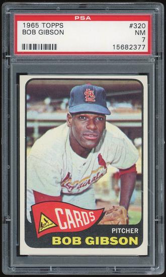 Image for 1965 Topps #320 Bob Gibson PSA 7 *2377 (Reed Buy)