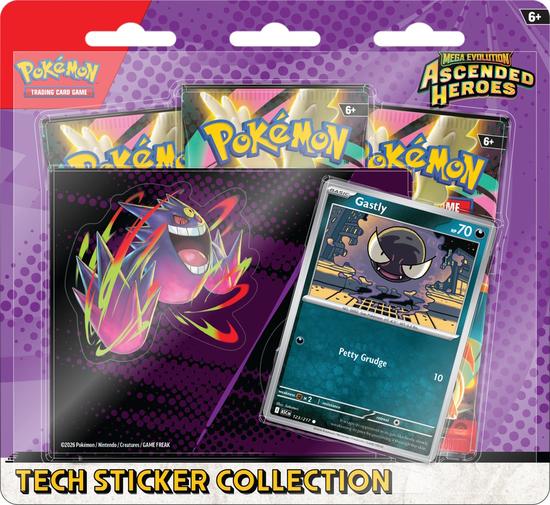 Image for Pokemon Mega Evolution: Ascended Heroes Tech Sticker Collection 12-Blister Case