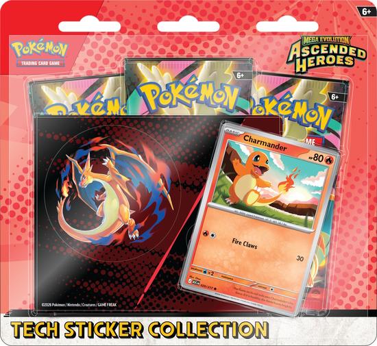 Image for Pokemon Mega Evolution: Ascended Heroes Tech Sticker Collection 12-Blister Case