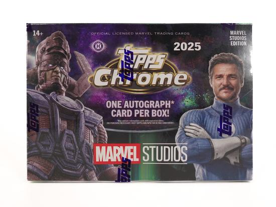 Image for 2025 Topps Marvel Studios Chrome Delight Box