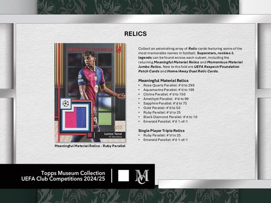 Image for 2024/25 Topps UEFA Club Competitions Museum Collection Soccer Hat-Trick Box