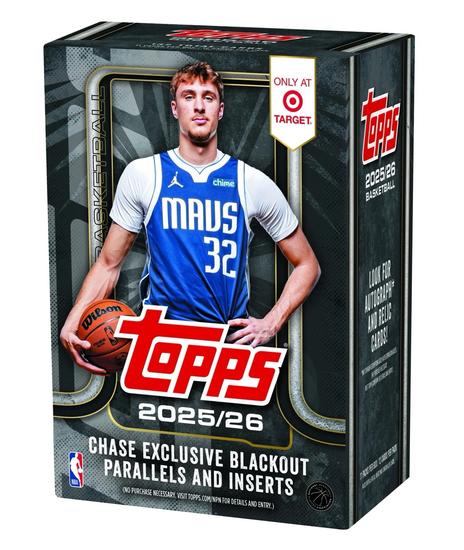 Image for 2025/26 Topps Basketball 11-Pack Blaster Box (Blackout Parallels!)