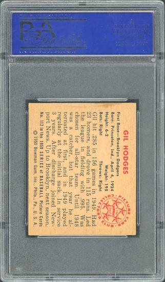Image for 1950 Bowman Gil Hodges #112 PSA 6