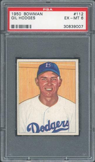 Image for 1950 Bowman Gil Hodges #112 PSA 6
