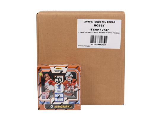 Image for 2025 Panini NIL Texas Longhorns Hobby 20-Box Case