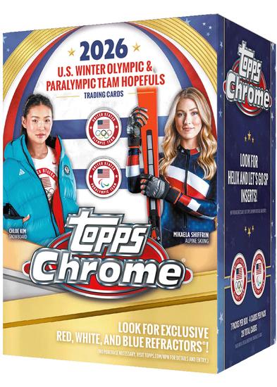 Image for 2026 Topps Chrome U.S. Olympics 7-Pack Blaster 40-Box Case