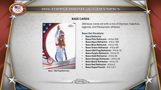 Image for 2026 Topps Chrome U.S. Olympics Hobby 12-Box Case