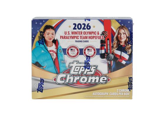 Image for 2026 Topps Chrome U.S. Olympics Hobby 12-Box Case