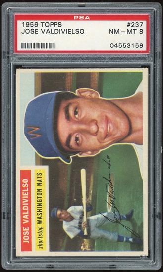 Image for 1956 Topps #237 Jose Valdivielso PSA 8 *3159 (Reed Buy)
