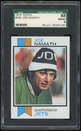 Image for 1973 Topps #400 Joe Namath SGC 88 *7055 (Reed Buy)