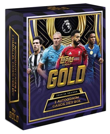 Image for 2025/26 Topps Gold Premier League EPL Soccer Hobby Box