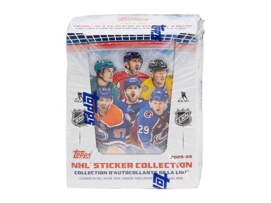 Image for 2025/26 Topps NHL Hockey Sticker Collection 50-Pack 16-Box Case