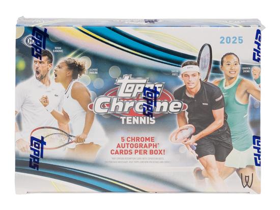 Image for 2025 Topps Chrome Tennis Delight 12-Box Case
