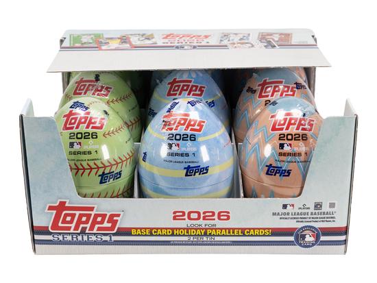 Image for 2026 Topps Series 1 Baseball 9-Tin 4-Box Case (36 Tins!)