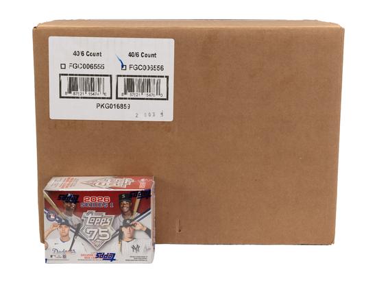 Image for 2026 Topps Series 1 Baseball 6-Pack Blaster 40-Box Case
