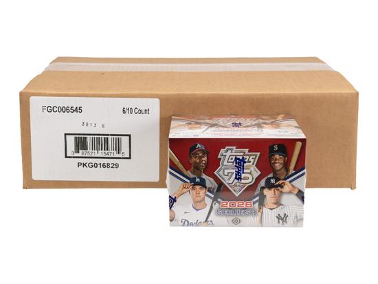 Image for 2026 Topps Series 1 Baseball Hobby Jumbo 6-Box Case