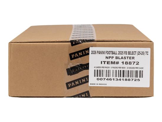 Image for 2025 Panini Select Football Blaster 20-Box Case (Red & Blue Prizms!)