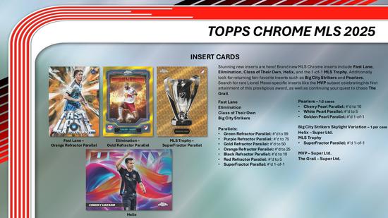 Image for 2025 Topps MLS Major League Soccer Chrome Hobby Box