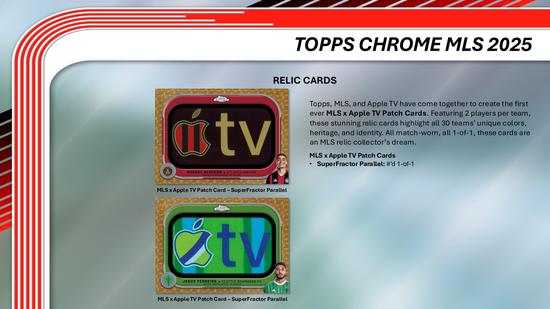 Image for 2025 Topps MLS Major League Soccer Chrome Hobby Box