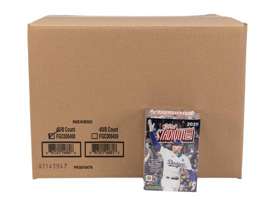 Image for 2025 Topps Stadium Club Baseball Blaster 40-Box Case