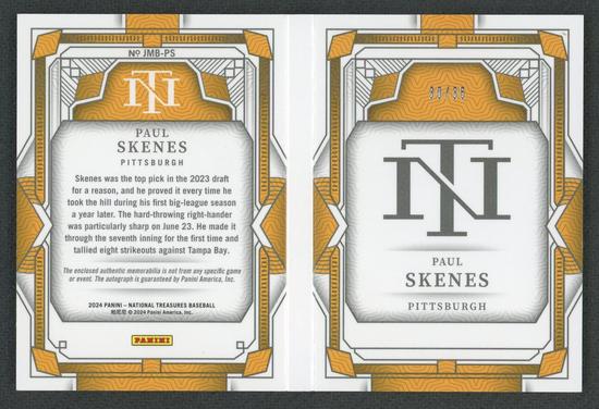 Image for 2024 Paul Skenes National Treasures Booklet Rookie Patch Auto /35